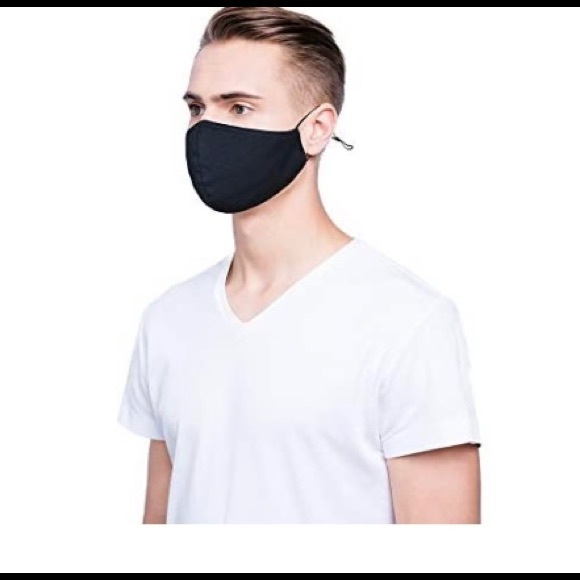 Dalix Unisex Reusable 3pk Navy Face Mask L-XL - Picture 5 of 10